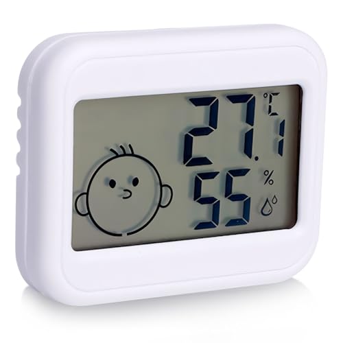 Recitem 4er Digital Thermometer Hygrometer, Raumtemperatur Messgerät Thermometer Innen Außen Hygrometer Mini Luftfeuchtigkeitsmesser Innen für Babyzimmer Wohnzimmer Haustierzimmer Recitem 4er Digital Thermometer Hygrometer, Raumtemperatur Messgerät Thermometer Innen Außen Hygrometer Mini Luftfeuchtigkeitsmesser Innen für Babyzimmer Wohnzimmer Haustierzimmer von Recitem