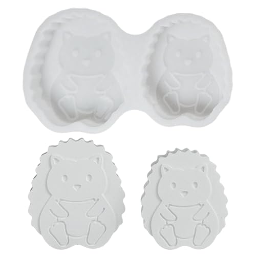 Recitem Igel Ausstechform Silikon Keksausstecher Herbst Plätzchenformen Für Weihnachtsgebäck Und Kekse 2 Stücke Cookie Cutter Set Mit Igel-Motiv Backformen Spülmaschinengeeignet (A) von Recitem