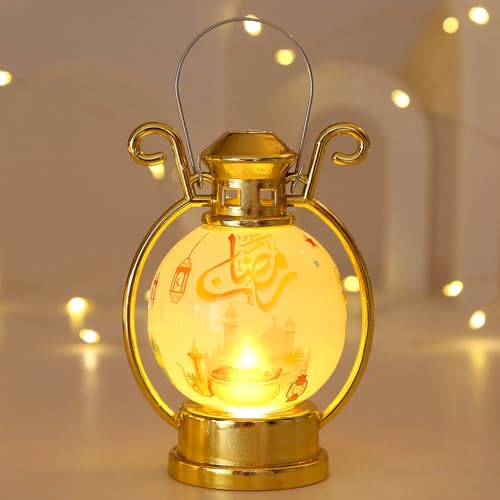 Recitem Tischlampe Kabellos, Nachttischlampe LED,Akku Tischleuchte tragbare Nachttischlampe Touch Dimmbar Feiertagsdekorationen für deko Schlafzimmer Wohnzimmer (Gold) von Recitem