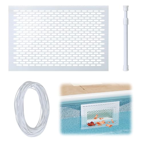Skimmerschutz-Set, Pool-Skimmernetz, Laubfänger, Schutznetz mit Federmechanismus, verhindert Verstopfungen, einfache Montage, langlebig, weiß Skimmerschutz-Set, Pool-Skimmernetz, Laubfänger, Schutznetz mit Federmechanismus, verhindert Verstopfungen, einfache Montage, langlebig, weiß von Recitem