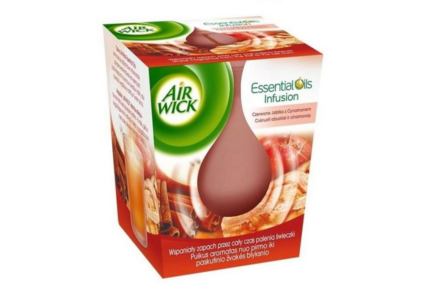 Reckitt Benckiser Deutschland GmbH Tafelkerze 6x Airwick Duftkerzen Set 105g Sugar Apple & Warm Cinnamon Dekoration von Reckitt Benckiser Deutschland GmbH