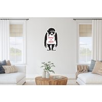 Banksy Keep It Real Monkey Design Wall Art Street Graffiti Vinyl Sticker Urban Wohnzimmer Schlafzimmer Dekor Fenster, Laptop Aufkleber Banksy Keep It Real Monkey Design Wall Art Street Graffiti Vinyl Sticker Urban Wohnzimmer Schlafzimmer Dekor Fenster, Laptop Aufkleber von RecognisePrint