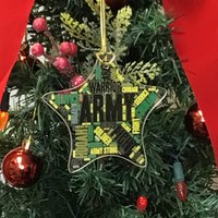 Armee Glas Stern Ornament Armee Glas Stern Ornament von Recognitions