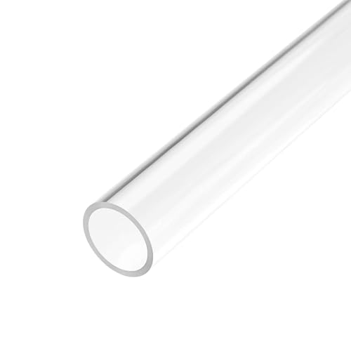 Recogwood Acrylrohr, transparent, 21 mm Innendurchmesser, starres, rundes transparentes Rohr, 25 mm Außendurchmesser, 305 mm für Lampen und Laternen, Wasserkühlsystem Recogwood Acrylrohr, transparent, 21 mm Innendurchmesser, starres, rundes transparentes Rohr, 25 mm Außendurchmesser, 305 mm für Lampen und Laternen, Wasserkühlsystem von Recogwood