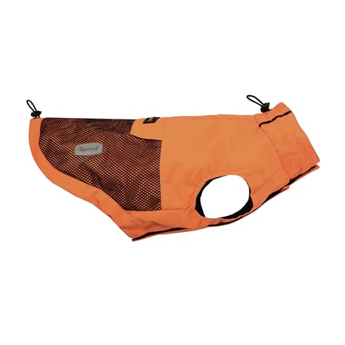 Record - Bequemer, winddichter Regenmantel für Hunde, mit Gummibändern für Pfoten und verstellbarem Halsausschnitt | M, Orange, Rückenlänge 40 cm Record - Bequemer, winddichter Regenmantel für Hunde, mit Gummibändern für Pfoten und verstellbarem Halsausschnitt | M, Orange, Rückenlänge 40 cm von Record