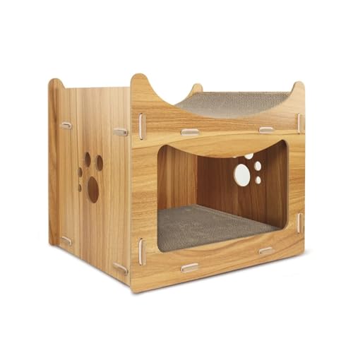 Record Kratzbaum fur Katzen Pagode Struktur aus Holz und Pappe mit Catnip, rechteckige Form | 45 x 30 x 35 cm Record Kratzbaum fur Katzen Pagode Struktur aus Holz und Pappe mit Catnip, rechteckige Form | 45 x 30 x 35 cm von Record