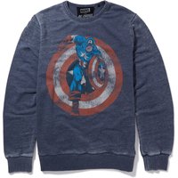 Recovered Sweatshirt "Marvel Captain America", mit coolem Captain America Print von Recovered