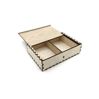 Schiebe-Deckel-Aufbewahrungsbox, Organisationsbox, Geteilter Fach-Aufbewahrungsbehälter, Zweifach-Aufbewahrung, Holz-Aufbewahrungsbox Schiebe-Deckel-Aufbewahrungsbox, Organisationsbox, Geteilter Fach-Aufbewahrungsbehälter, Zweifach-Aufbewahrung, Holz-Aufbewahrungsbox von RecursiveDesign