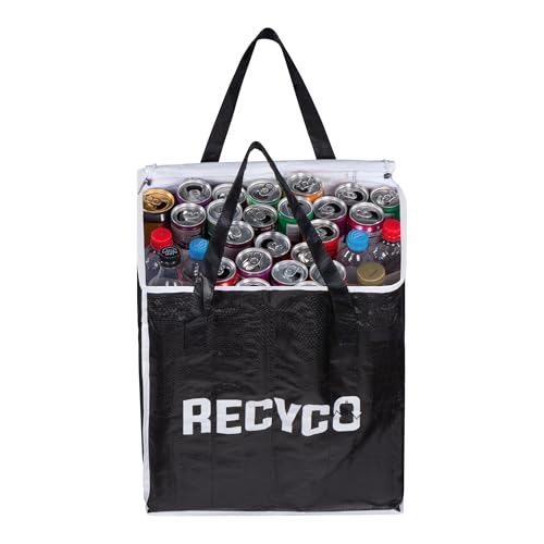 Recyco Pfanddosen Sammelbehälter – Pfand Sammelbehälter – Pfand Behälter – Pfandtasche – Pfand Aufbewahrung – 80 Dosen oder 12 x 1,5L Flaschen Plus 24 Dosen – Abschließbar – Faltbar – 20kg Tragkraft Recyco Pfanddosen Sammelbehälter – Pfand Sammelbehälter – Pfand Behälter – Pfandtasche – Pfand Aufbewahrung – 80 Dosen oder 12 x 1,5L Flaschen Plus 24 Dosen – Abschließbar – Faltbar – 20kg Tragkraft von Recyco
