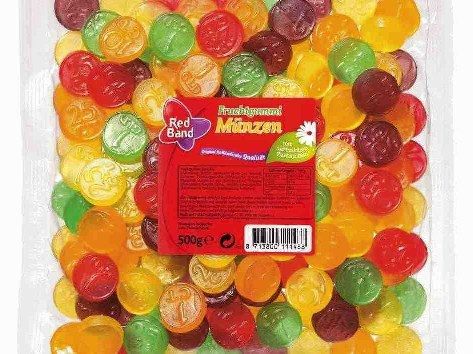 Red Band Fruchtgummi Münzen 500 g von Red Band
