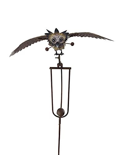 Red Carpet Studios 34387 Flying Owl Balancing Garden Rocker Small von Red Carpet Studios