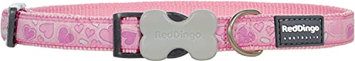 Red Dingo Breezy Love Pink Dog Collar, Medium/Large/20mm von Red Dingo