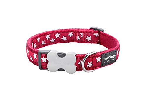 Red Dingo Hundehalsband, Gemustert, Größe L, 2,5 cm / 41 x 64 cm, Rot/Weiß Red Dingo Hundehalsband, Gemustert, Größe L, 2,5 cm / 41 x 64 cm, Rot/Weiß von Red Dingo