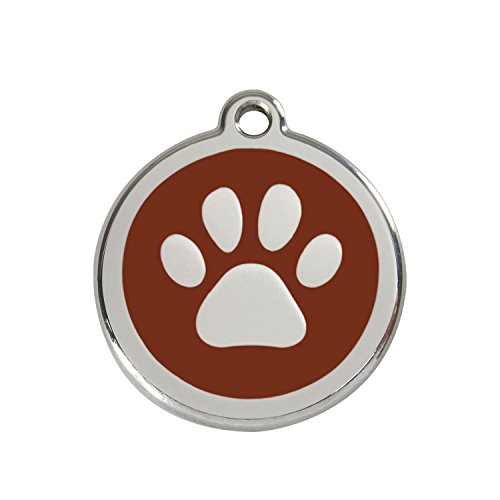 Red Dingo Hundehalsband, – Tag – Pfote – 30 mm – braun von Red Dingo