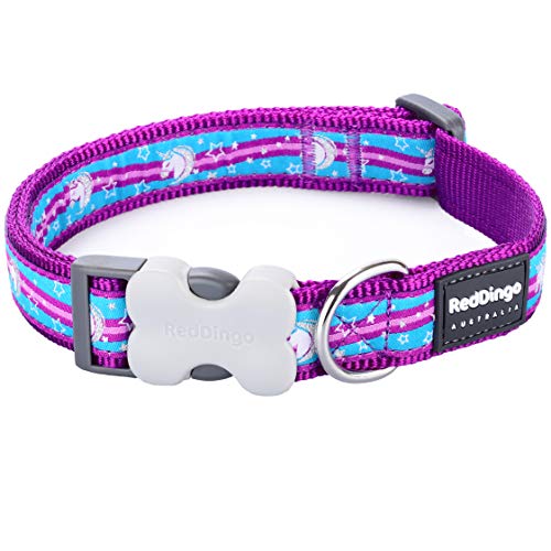 Red Dingo Hundehalsband mit Einhorn-Design, Violett, Größe XS von Red Dingo