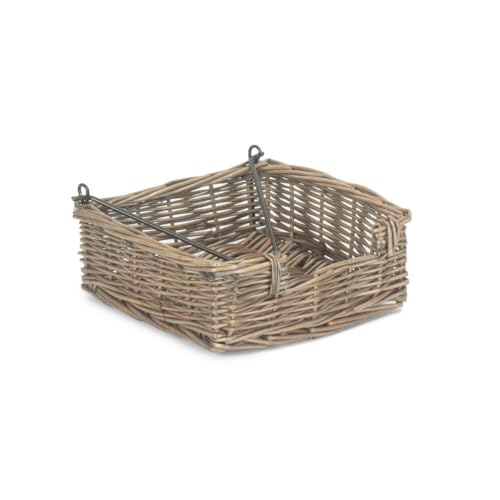 Red Hamper Antique Wash Wicker Napkin Holder Serviettenhalter aus Korbgeflecht, Optik, Weide, Antik-Waschung, Height 70cm x Width x Depth 19cm, 1000 von Red Hamper