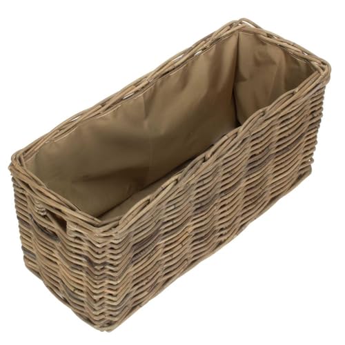 Red Hamper RA038 Kleiner Rattankorb für unter die Bank mit Cordura-Futter von Red Hamper