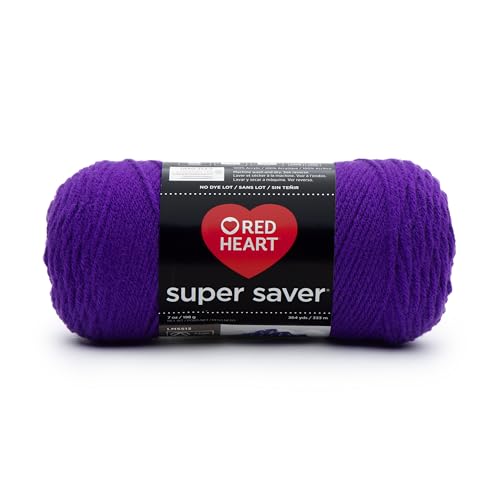 Red Heart E300.0356 Super Saver Garn, Amethyst, Acryl, 11.67 x 27.4 x 11.67 cm, 333 von Red Heart