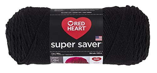 Red Heart Supersaver Garn, Textil, Massiv: Schwarz, Each, 333 von Red Heart
