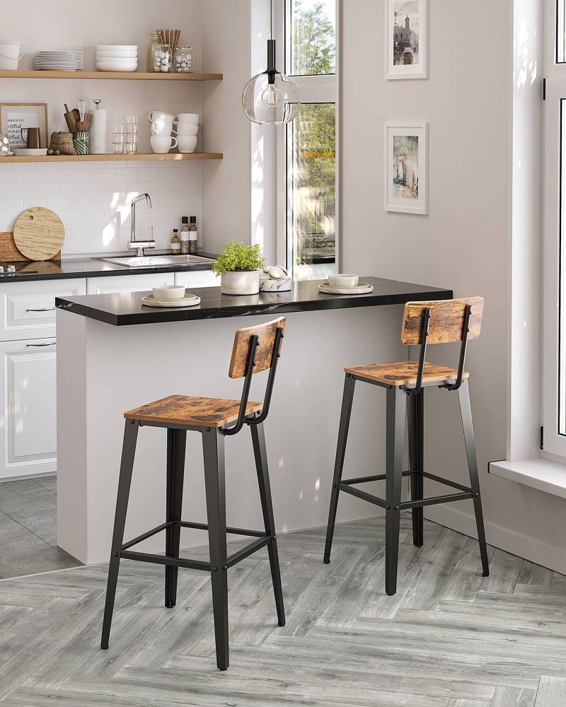 home24 Barstuhl 2er-Set 45 x 102 x 45cm von home24