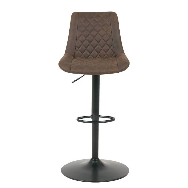 home24 Barstuhl Wismes (2er-Set) 50 x 91 x 58cm Vintage Braun von home24