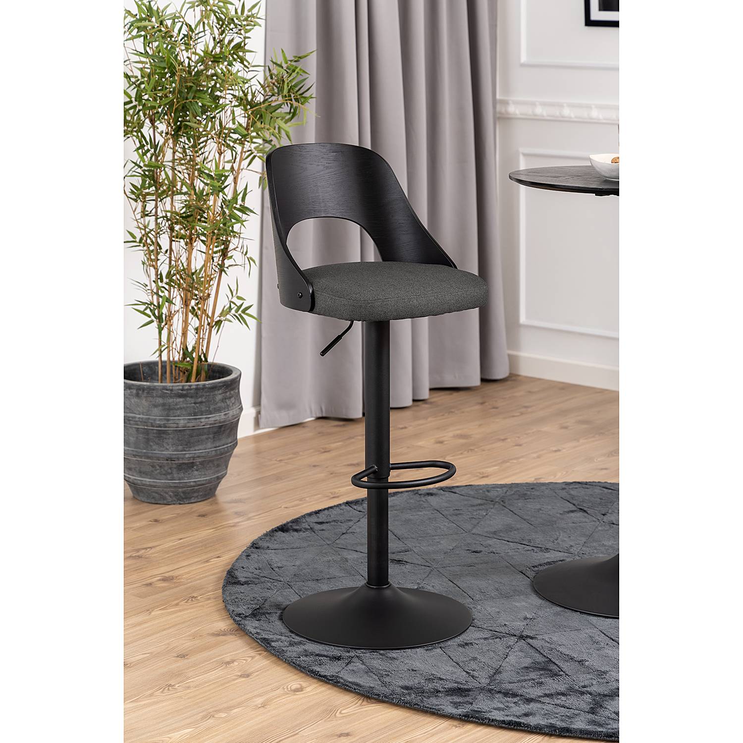 home24 Barstuhl Zoedi 2er-Set 47 x 113 x 51cm Dunkelgrau home24 Barstuhl Zoedi 2er-Set 47 x 113 x 51cm Dunkelgrau von home24