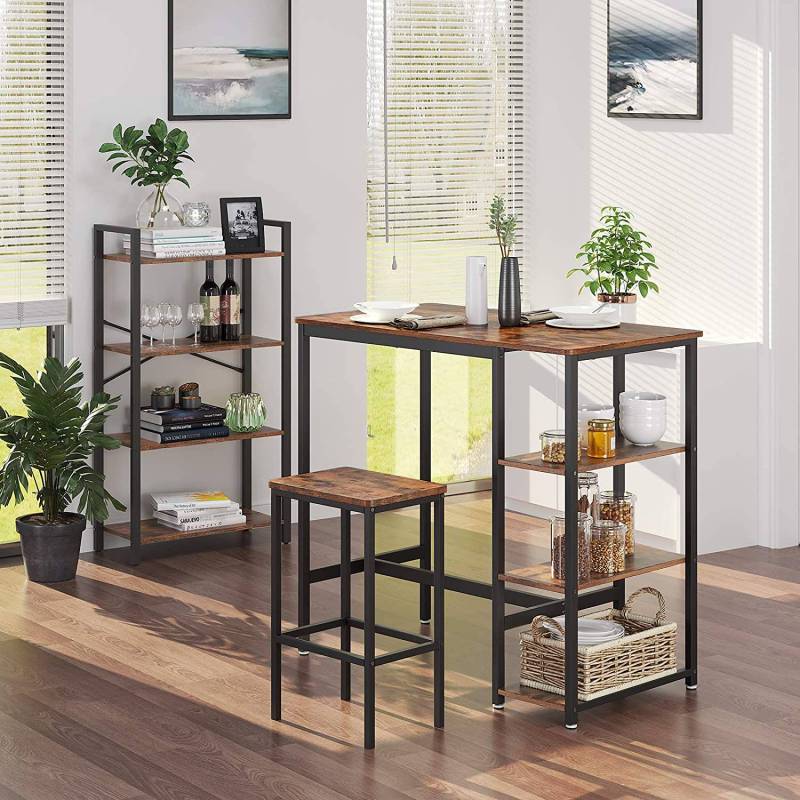 home24 Bartisch Velaux 109 x 100 x 60cm Braun von home24