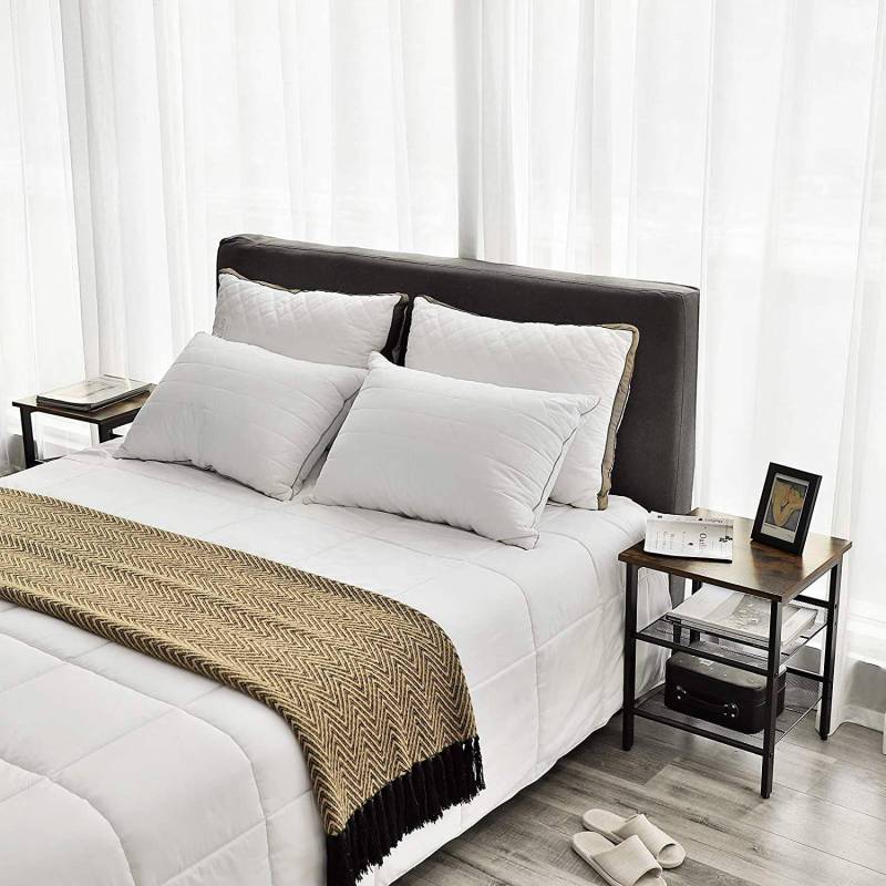 home24 Beistelltisch Bettyhill IV 2er-Set 40 x 50 x 40cm Braun von home24