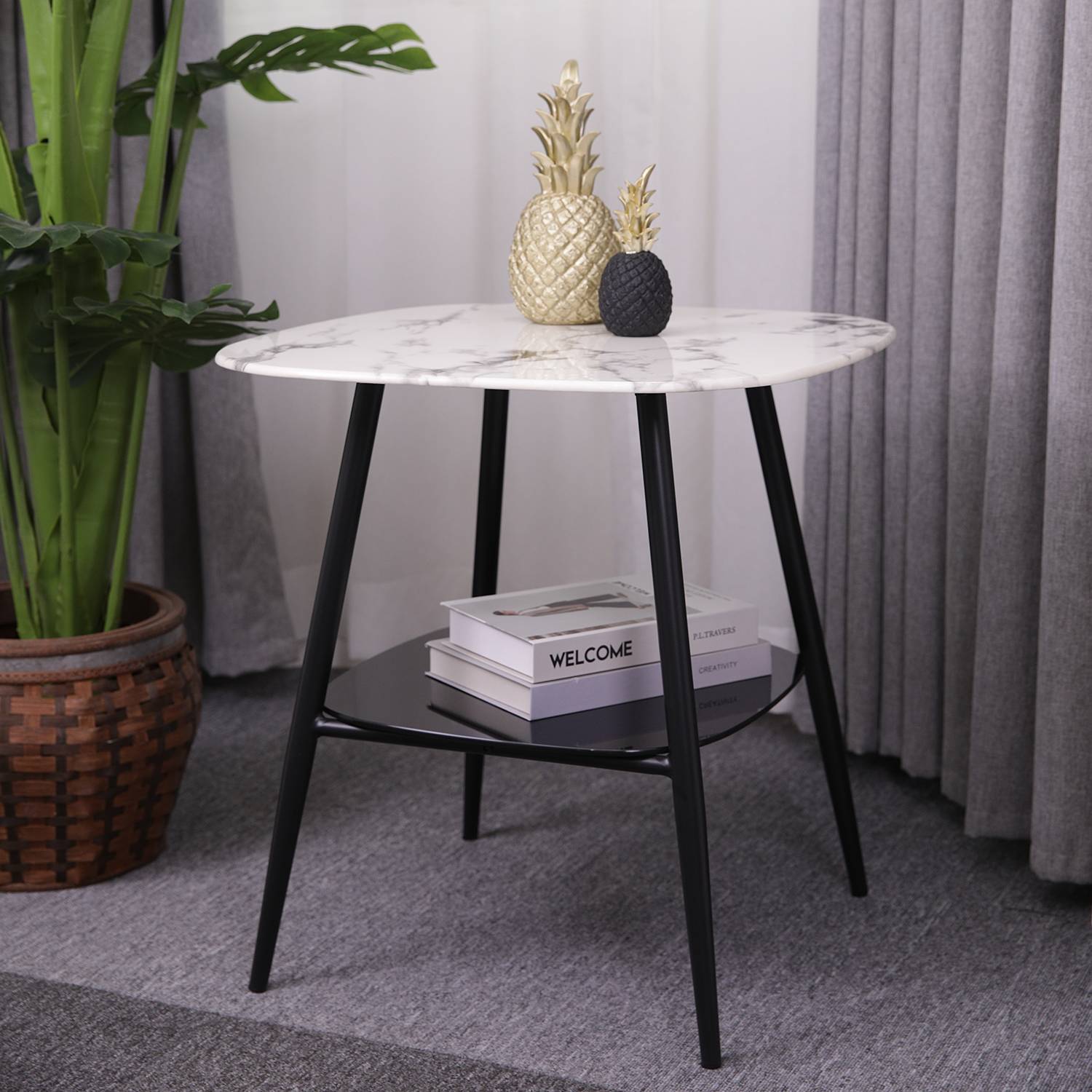 home24 Beistelltisch Ladis 55 x 55 x 55cm Schwarz home24 Beistelltisch Ladis 55 x 55 x 55cm Schwarz von home24