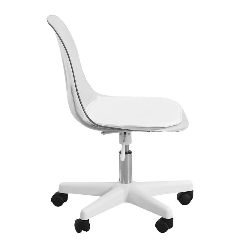 home24 Bürostuhl Quek 52 x 74 x 47cm Durchsichtig von home24