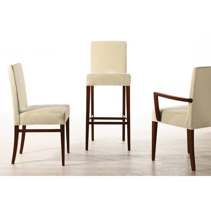 home24 Polsterstuhl Camillas II 2er-Set 52 x 92 x 54cm Beige von home24
