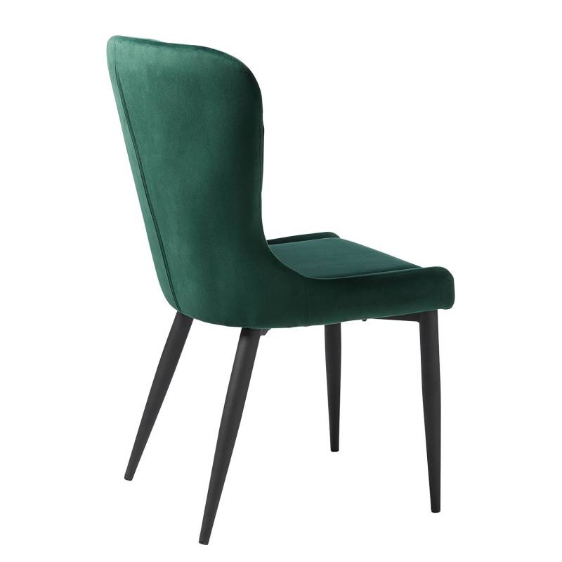 home24 Polsterstuhl Kaman 2er-Set 57 x 93 x 61cm Grün von home24