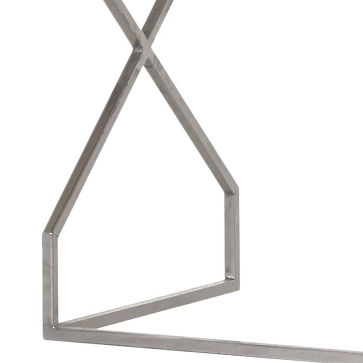home24 Beistelltisch Bökars 2er-Set Aluminium, lackiert 40 x 55 x 40cm Silber von home24