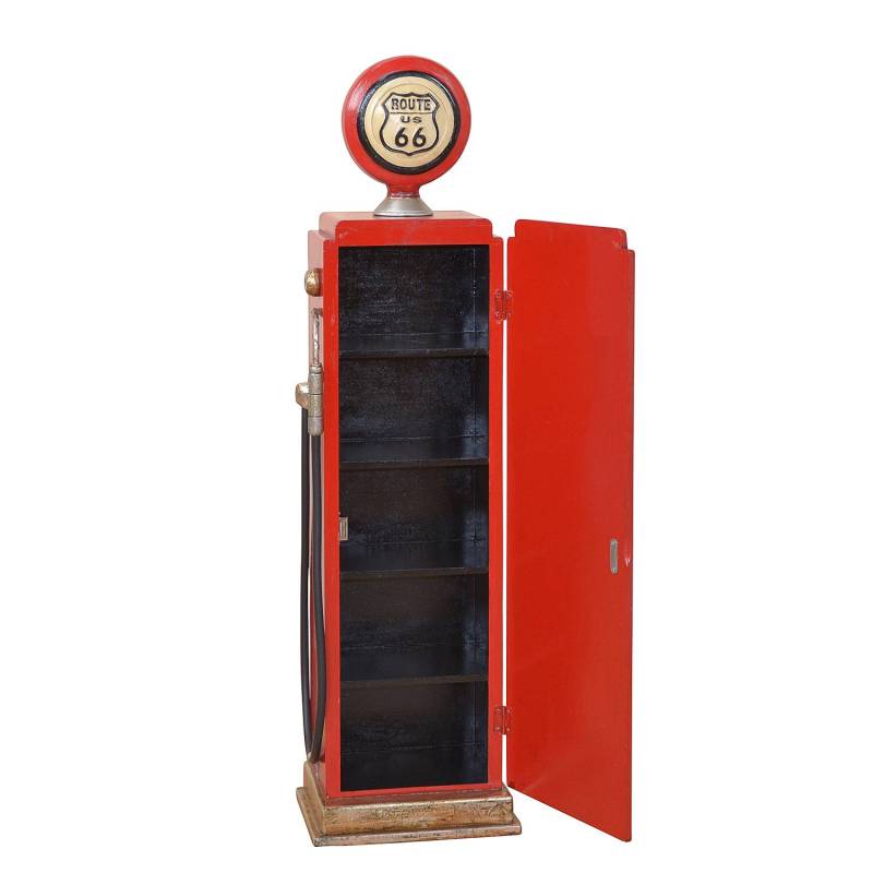 home24 Schrank Saloa I 28 x 102 x 19cm Rot von home24