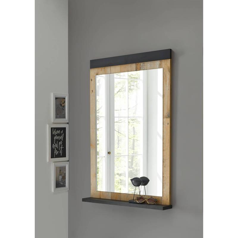 home24 Spiegel I 66 x 95 x 10cm Braun/Eiche Dekor Spanplatte, beschichtet 66 x 95 x 10cm von home24
