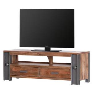 home24 TV-Lowboard Linx II Front & Korpus: Massivholz Mango, gebeizt Absetzungen & Griffe: Massivholz Mango, lackiert Braun 140 x 50 x 45cm home24 TV-Lowboard Linx II Front & Korpus: Massivholz Mango, gebeizt Absetzungen & Griffe: Massivholz Mango, lackiert Braun 140 x 50 x 45cm von home24