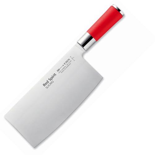 F. DICK Chinesisches Kochmesser, Red Spirit (Messer mit Klinge 18 cm, X55CrMo14 Stahl, nichtrostend, 56° HRC) 81705182 von F. DICK