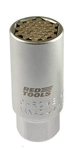 Red Tools Universalnuss 9-21 mm 3/8" Zoll, Multifunktions-Handwerkzeug - Steckschlüssel-Einsatz - Multinuss von Red Tools