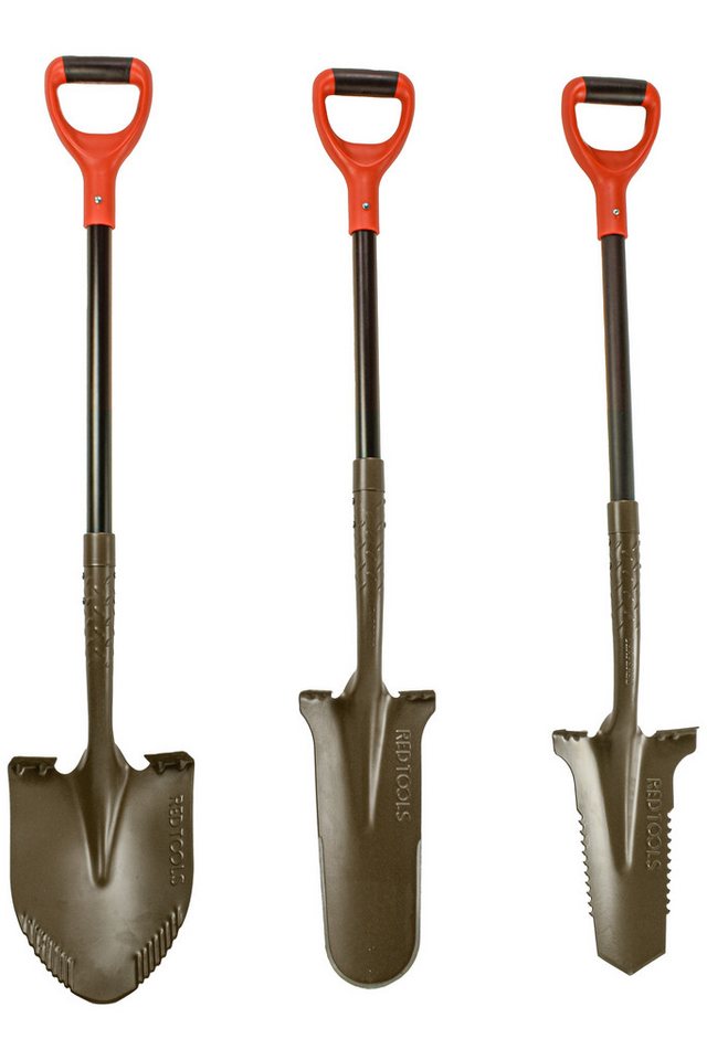 Red Tools Spaten 3 tlg. Profi Spaten Set - Robustes Garten Werkzeug Red Tools Spaten 3 tlg. Profi Spaten Set - Robustes Garten Werkzeug von Red Tools