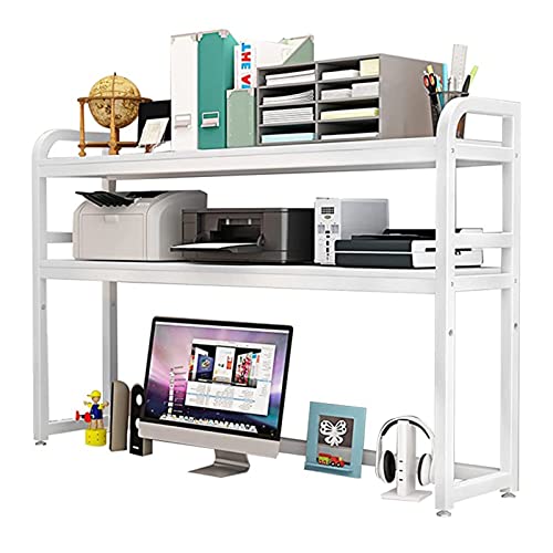 RedAeL Verstellbares 2-stöckiges Desktop-Bücherregal: EIN stilvoller Organizer für Ihr Heimbüro oder Ihren Arbeitsbereich von RedAeL