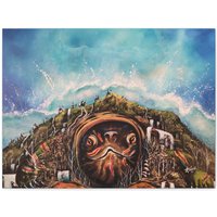 Turtle Island Wraps in 2 Größen von RedBirdSmithArt