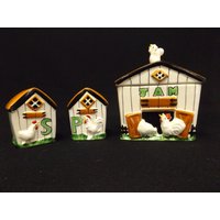 Yona Original Bauernhaus Thema Salz/Pfeffer Streuer Und Marmeladenglas Set von RedDoorCollections
