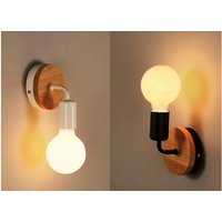 Retro Vintage Industrie Holz Wandleuchte Licht Rustikale Lampe Leuchte von RedDovelighting