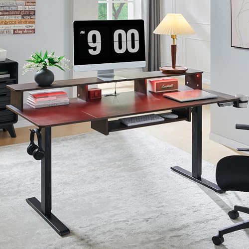 RedLemon 60-Zoll-Gaming-Computer, Stehcomputer, Stehcomputer, Höhenverstellbar, Steckdosen, LED-Leuchten, Tastaturablage und Monitorregal, Computer RedLemon 60-Zoll-Gaming-Computer, Stehcomputer, Stehcomputer, Höhenverstellbar, Steckdosen, LED-Leuchten, Tastaturablage und Monitorregal, Computer von RedLemon