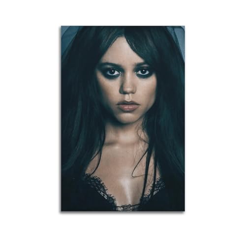 RedMush Leinwandposter Schauspielerin Jenna Ortega (21) (21), Schlafzimmer-Dekor, Sportlandschaft, Büro, Raumdekoration, Geschenk, ungerahmt, 20 x 30 cm von RedMush
