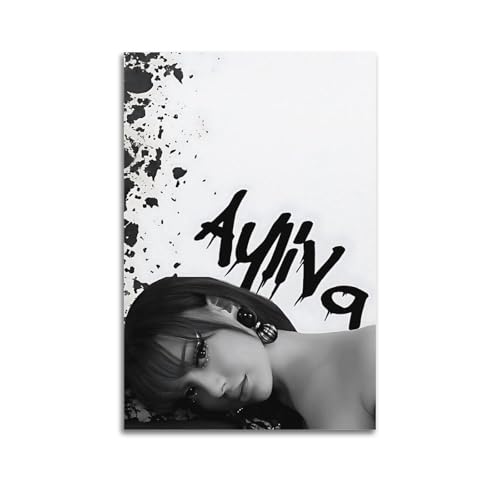 RedMush Poster "Sängerin Ayliva" (15), Leinwandposter, Schlafzimmer-Dekor, Sportlandschaft, Büro, Raumdekoration, Geschenk, ungerahmt, 20 x 30 cm von RedMush