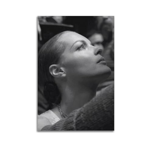 RedMush Poster "Schauspieler" Romy Schneider (10) auf Leinwand, Wandkunst, Dekordruck, Bild, Gemälde für Wohnzimmer, Schlafzimmer, Dekoration, ungerahmt, 60 x 90 cm von RedMush