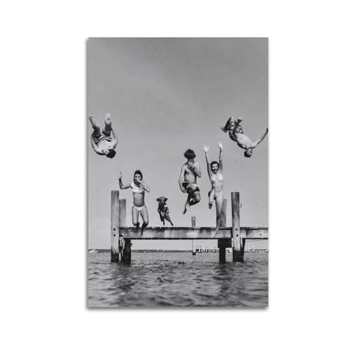 RedMush Vintage-Poster Robert Doisneau Fotografie (18), Leinwandposter, Wandkunst, Dekordruck, Gemälde für Wohnzimmer, Schlafzimmer, Dekoration, ungerahmt, 20 x 30 cm von RedMush