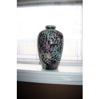 Große Vintage Harris Pottery Konfetti Vase 13 "" von RedRiverAntiques