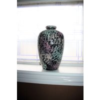 Große Vintage Harris Pottery Konfetti Vase 13 " von RedRiverAntiques